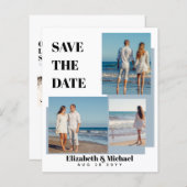 PHOTO モダン Collageの救日付Dusty Blue (正面/裏面)