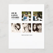 PHOTO モダン Collageの救日付Dusty Blue (裏面)