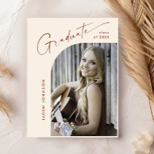 PHOTO モダン Graduation Party招待状