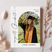 PHOTO モダン Graduation Party招待状 ポストカード