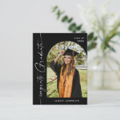 PHOTO モダン Graduation Party招待状 ポストカード (スタンド正面)