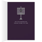 PHOTO モダン Hanukkah青い水色の花 (内側 (右))