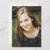 PHOTO – 卒業パーティーのバーチャルでドライブ 招待状 (裏面)