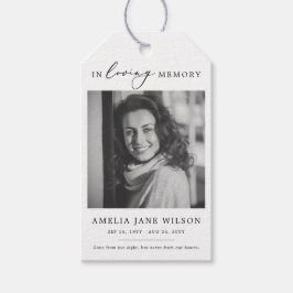 Photo 忘れ Me Not Seed Packet Memorial Funcial ギフトタグ