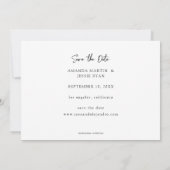 Photo - 手書き横配置 Save the Date V2 招待状 (裏面)