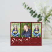 Photo 数々の Red 2024卒業発表 インビテーションポストカード (スタンド正面)