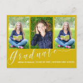 Photo 数々の Yellow 2024卒業発表 インビテーションポストカード (正面)