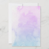 Photo 1st Birthday Under The Sea Mermaid Party 招待状 (裏面)