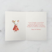 Photo 3rd Birthday Folded Greeting Card カード (内部)