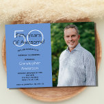 Photo 50th Birthday Partyへの招待 招待状<br><div class="desc">この50回目の誕生日招待に写真を追加。すべてのフィールドを編集して、独自の情報を追加できる。50のフィールドは、これが別の誕生日の年の場合に編集可能である。誕生日の男の自分のイメージを追加！</div>