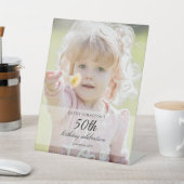 Photo 50th Birthday Tabletop 台座サイン (インサイチュ)