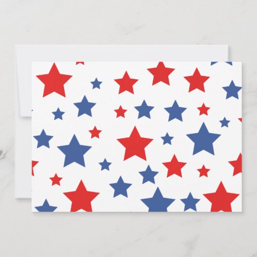 PHOTO - 7月4日の誕生日パーティーへの招待 招待状 (裏面)