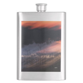 photo abstraite coucher de soleil フラスク