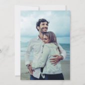 Photo, Airy Blueターコイズ水色結婚の 招待状 (裏面)