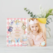 Photo Alice in Wonderland誕生日 招待状 (スタンド正面)