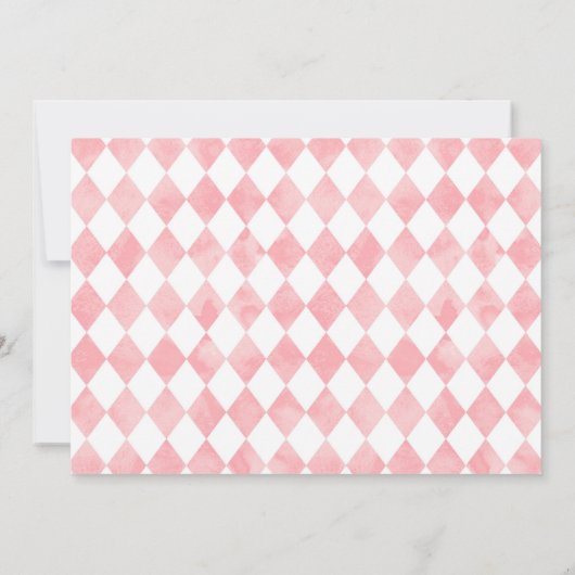 Photo Alice in Wonderland誕生日 招待状 (裏面)