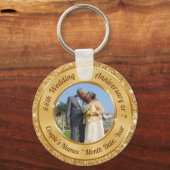 Photo and Personalized 50th Anniversary Favors キーホルダー (正面)