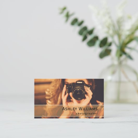 Photo and QR Code Photographer 名刺 (スタンド正面)