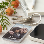 photo and text key chains that can be personalized キーホルダー (正面右)