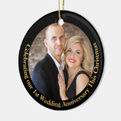 PHOTO Anniversary 10th 15th 20th 25th 50th セラミックオーナメント (左)