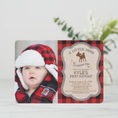 PHOTO/ANY AGE - Deer Boy誕生日招待状 招待状 (スタンド正面)