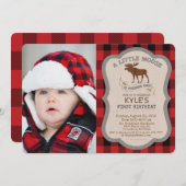 PHOTO/ANY AGE - Moose Boy誕生日招待状 招待状 (正面/裏面)