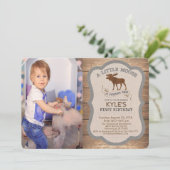 PHOTO/ANY AGE - Moose Boy誕生日招待状 招待状 (スタンド正面)