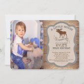 PHOTO/ANY AGE - Moose Boy誕生日招待状 招待状 (正面)