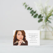 Photo Appointment Reminder Calendar Business Card 名刺 (スタンド正面)