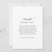 Photo Arch Christian Funeral Thank You サンキューカード (裏面)