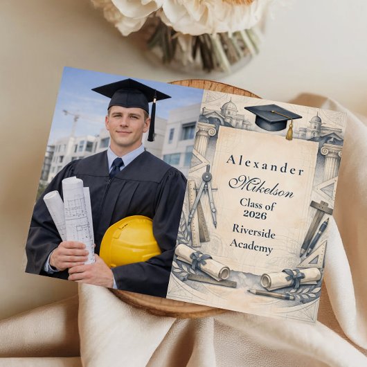 Photo Architect Student Graduation Design 案内状