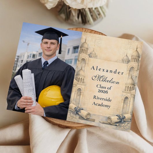 Photo Architecture Drafting Tools Graduation 案内状