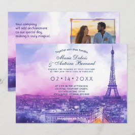 PHOTO at back Amour Eternel a la Parisienne 招待状