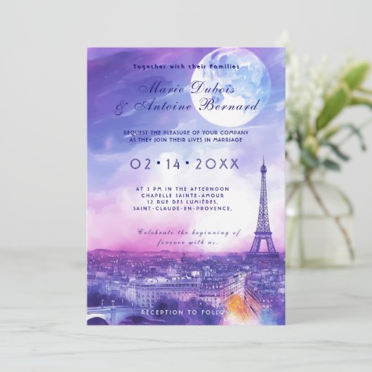 PHOTO at back Amour Eternel a la Parisienne 招待状 (スタンド正面)