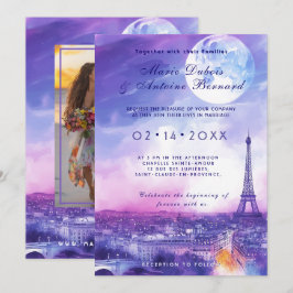 PHOTO at back Amour Eternel a la Parisienne 招待状