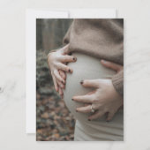 Photo Baby It's Cold Outside 冬の赤ちゃんお披露目会 招待状 (裏面)