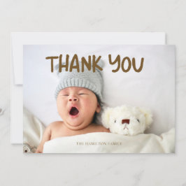 Photo Baby Shower Bible Verse Thank You   サンキューカード