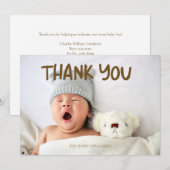 Photo Baby Shower Bible Verse Thank You   サンキューカード (正面/裏面)