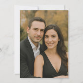 Photo Back Navy and Rustフローラ セーブザデート (裏面)