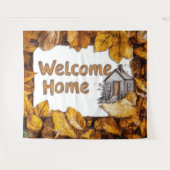 Photo Backdrop Fall Farm Welcome Home Banners タペストリー (正面(横))
