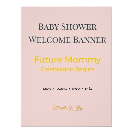 Photo Backdrop Family Gathering Keepsake | Elegant ポスター (正面)