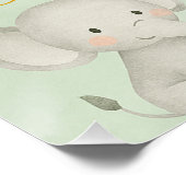 Photo Backdrop Family Gathering Keepsake | Elegant ポスター (コーナー)