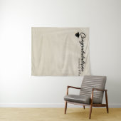 Photo Backdrop for Grad party Faux Drapery タペストリー (インサイチュ(横))