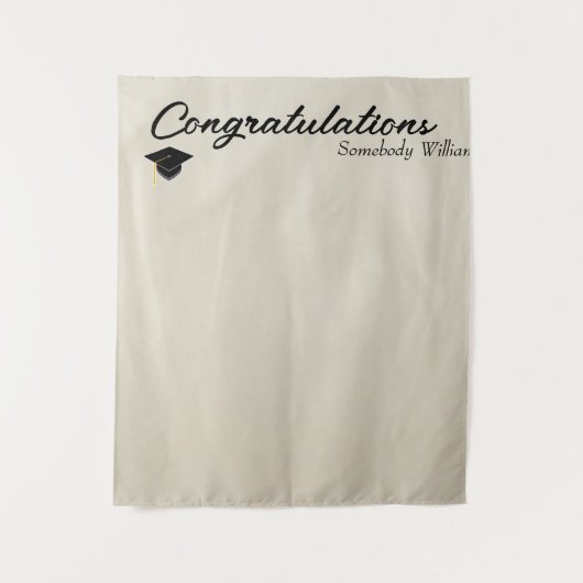 Photo Backdrop for Grad party Faux Drapery タペストリー (正面)