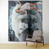 Photo Backdrop Polar Bear Party Going Away タペストリー (インサイチュ)