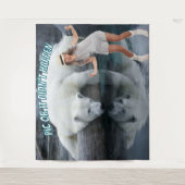 Photo Backdrop Polar Bear Party Going Away タペストリー (正面)