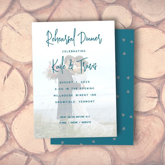 Photo Background Pre-wedding Party Invitation カード