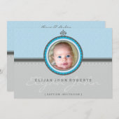 PHOTO BAPTISM招待状:：奇抜な4L 招待状 (正面/裏面)