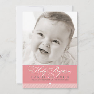PHOTO BAPTISM招待状::: lovely type 1 招待状