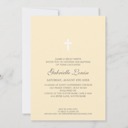 PHOTO BAPTISM招待状::: lovely type 2 招待状 (裏面)